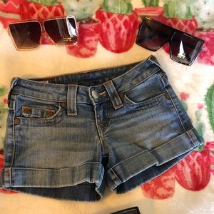 True Religion jean shorts